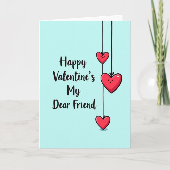 Carte de la Saint-Valentin à mon cher ami (Devant)