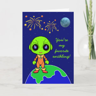 Carte de la Saint-Valentin Alien par Jo Images