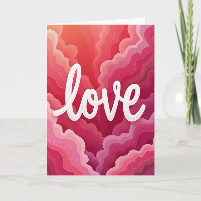 Carte de la Saint-Valentin Amour (Devant)