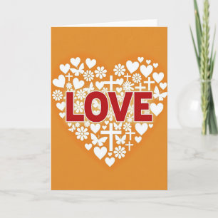 Carte de la Saint-Valentin Amour Chrétien