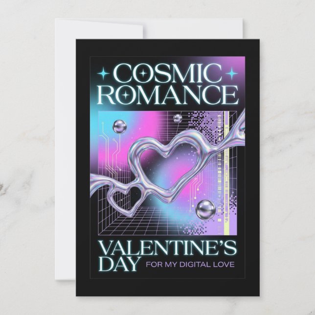 Carte de la Saint-Valentin Amour Numérique Romance (Devant)