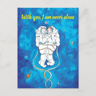 Carte de la Saint-Valentin Amoureux Astronautes Co