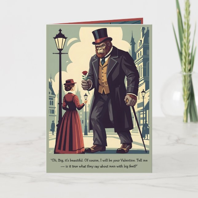 Carte de la Saint-Valentin amusante avec un thème  (Devant)