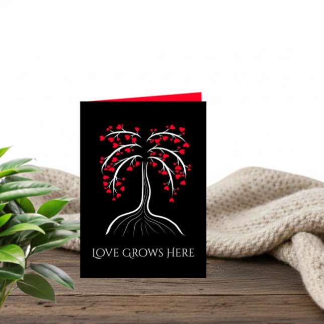 Carte de la Saint-Valentin Arbre d'Amour Romantiqu (Créateur téléchargé)