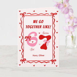 Carte de la Saint-Valentin Arc-en-ciel Rose Rouge