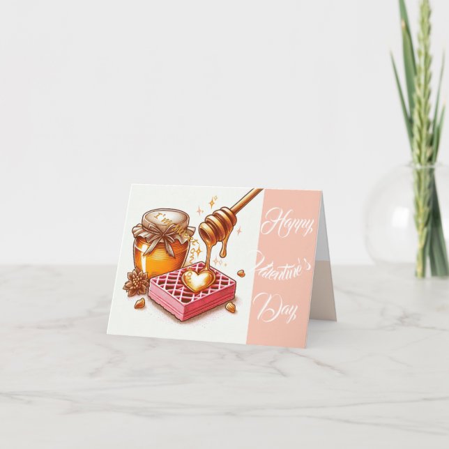 Carte de la Saint-Valentin artistique avec la phra (Devant)