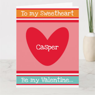 Carte de la Saint Valentin au coeur de l'amour per