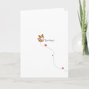 Carte de la Saint-Valentin au jeu de mots sur les 