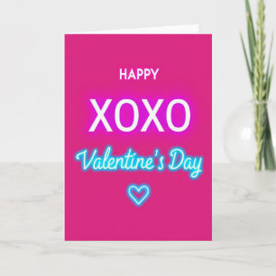 Carte de la Saint-Valentin au néon sincère