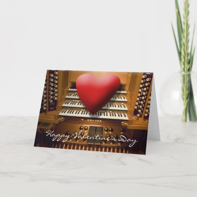 Carte de la Saint-Valentin avec cœur (Devant)
