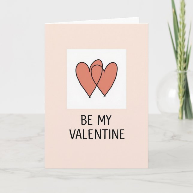Carte de la Saint-Valentin avec des pêches (Devant)