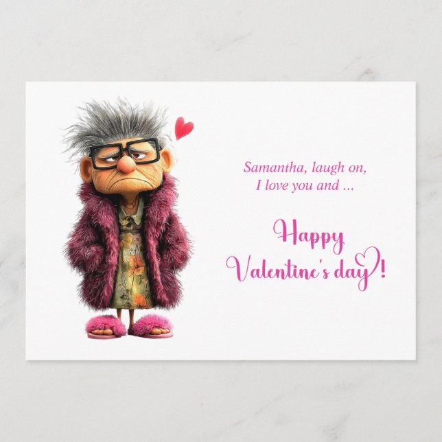 Carte de la Saint-Valentin avec nourriture de dess (Devant)