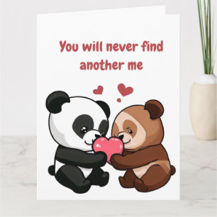 Carte de la Saint-Valentin avec ours