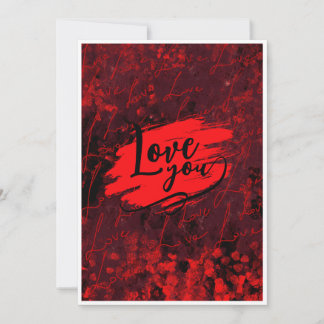 Carte de la Saint-Valentin avec un design romantiq