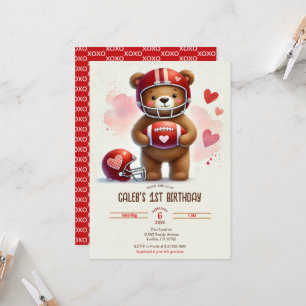 Carte de la Saint-Valentin avec un ours en peluche