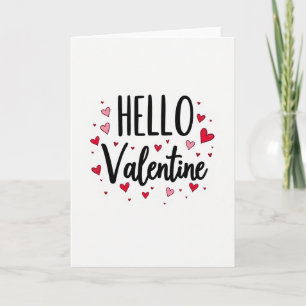 Carte de la Saint-Valentin avec un salut chaleureu