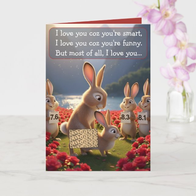 Carte de la Saint-Valentin avec un slogan drôle (Orchidée)