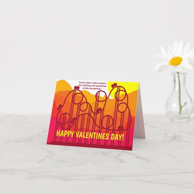 CARTE DE LA SAINT-VALENTIN AVEC UNE CITATION DRÔLE (Petite plante)