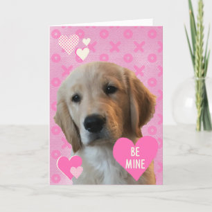 Carte de la Saint-Valentin Be Mine Golden Love