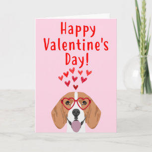 Carte de la Saint-Valentin beagle