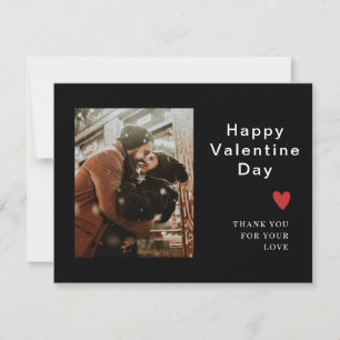 Carte de la Saint-Valentin Beige avec Photo et Écr