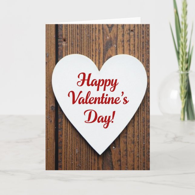 Carte de la Saint-Valentin blanche (Devant)