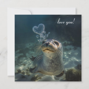 Carte de la Saint-Valentin Bulle de cœur mignon av