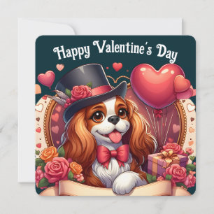 Carte de la Saint-Valentin - Cavalier King Charles