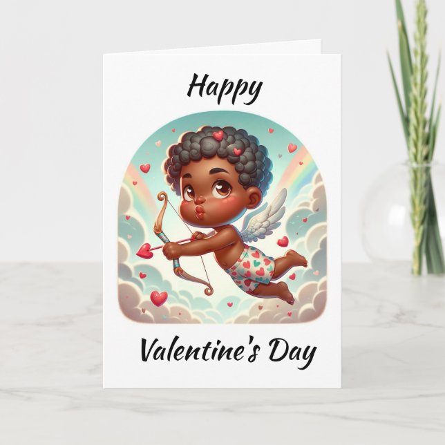 Carte de la Saint-Valentin Charme de Cupidon (Devant)