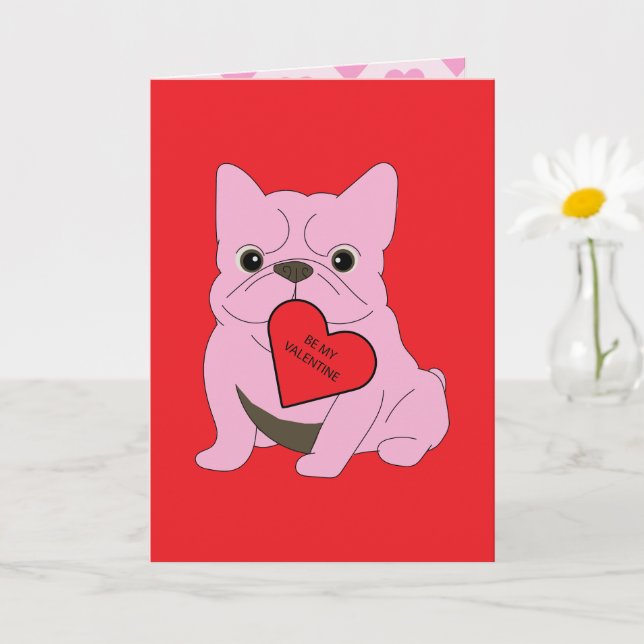 Carte de la Saint-Valentin, Chien (Petite plante)