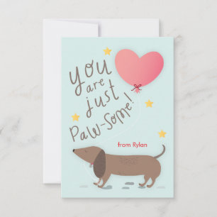 Carte de la Saint-Valentin Chien de Vienne & Ballo