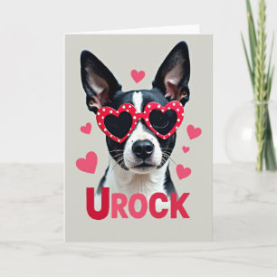 Carte de la Saint-Valentin Chien Mignon Urock
