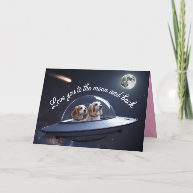 Carte de la Saint-Valentin Cocker Spaniel (Devant)