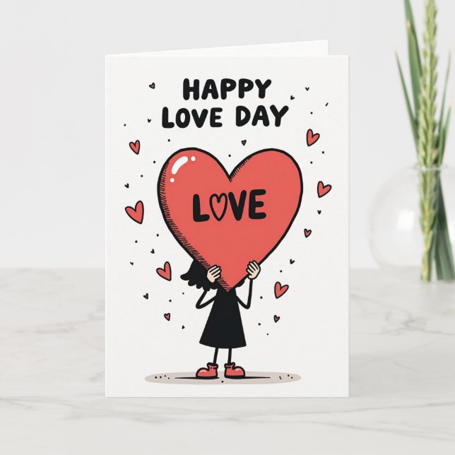 Carte de la Saint-Valentin Cœur (Devant)