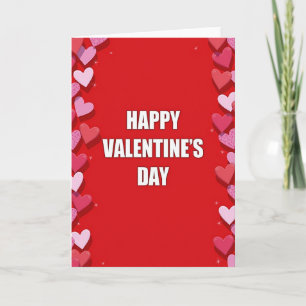 Carte de la Saint-Valentin cœur à pois joyeux