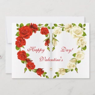 Carte de la Saint-Valentin Cœur de Roses