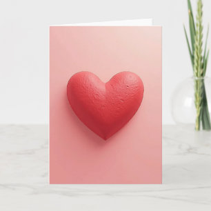 Carte de la Saint-Valentin cœur rose