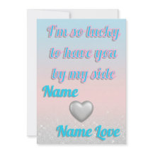 Carte de la Saint-Valentin Cœurs Argentés 3D Dégra