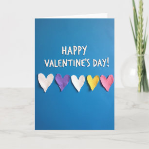 Carte de la Saint-Valentin Cœurs Azur