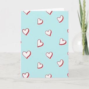 Carte de la Saint-Valentin Cœurs Bleus