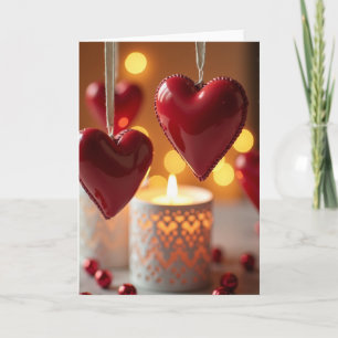 Carte de la Saint-Valentin Cœurs Brillants