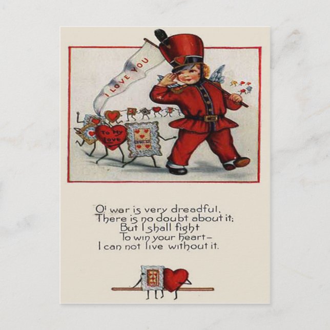 Carte de la Saint-Valentin Cœurs de Chef de Parade (Devant)