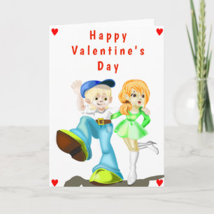 Carte de la Saint-Valentin Couple Amour - Peinture