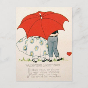 Carte de la Saint-Valentin Couple Rétro Vintage So