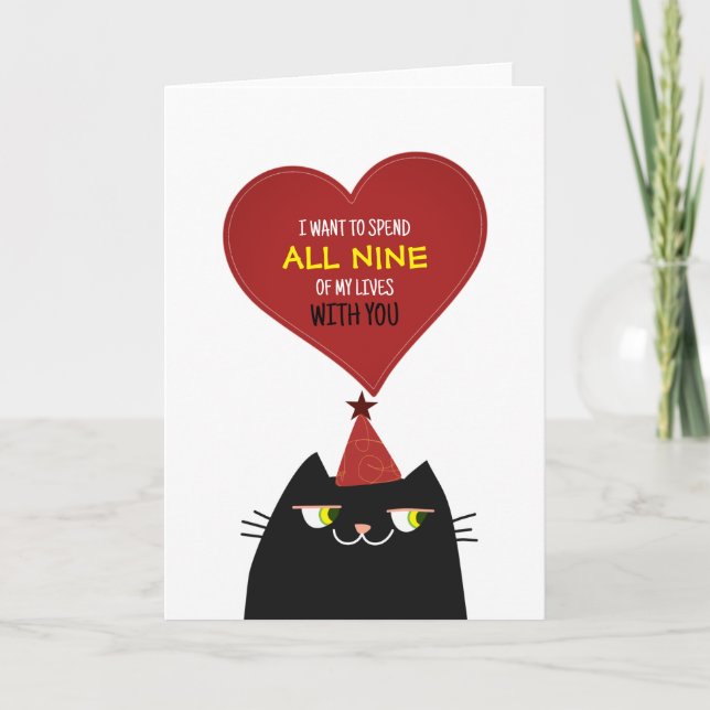 Carte de la Saint-Valentin Cute Red Heart pour les (Devant)