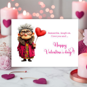 Carte de la Saint-Valentin de Dame Grincheuse Drôl