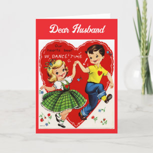 Carte de la Saint-Valentin de danse de cher mari v