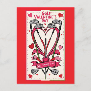 Carte de la Saint-Valentin de golf - Aiguillez vot