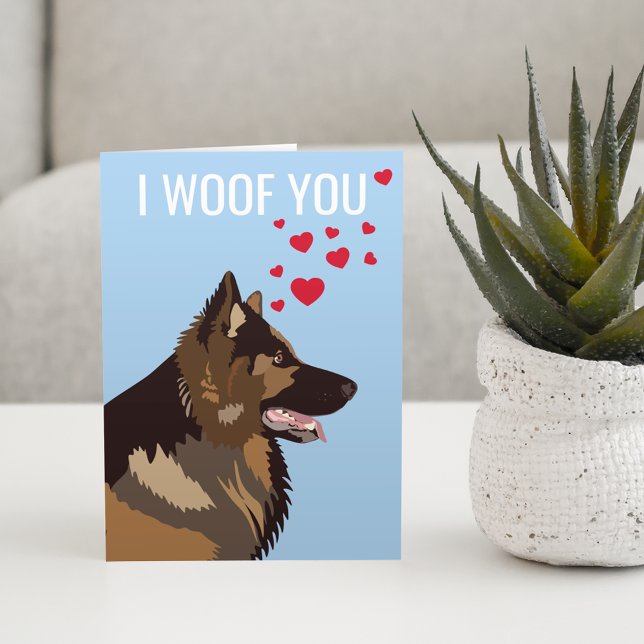 Carte de la Saint-Valentin de la part du chien | A (Créateur téléchargé)