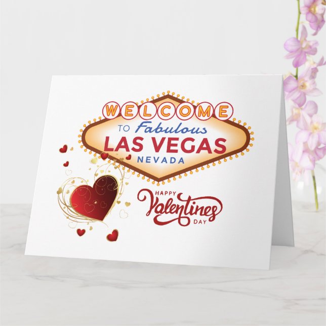 Carte de la Saint-Valentin de Las Vegas (Orchidée)